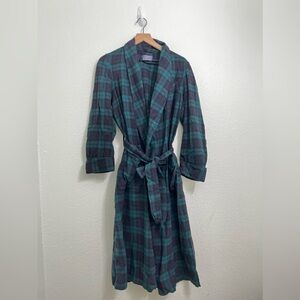 Pendleton | Black Watch Tartan Plaid Robe • Small